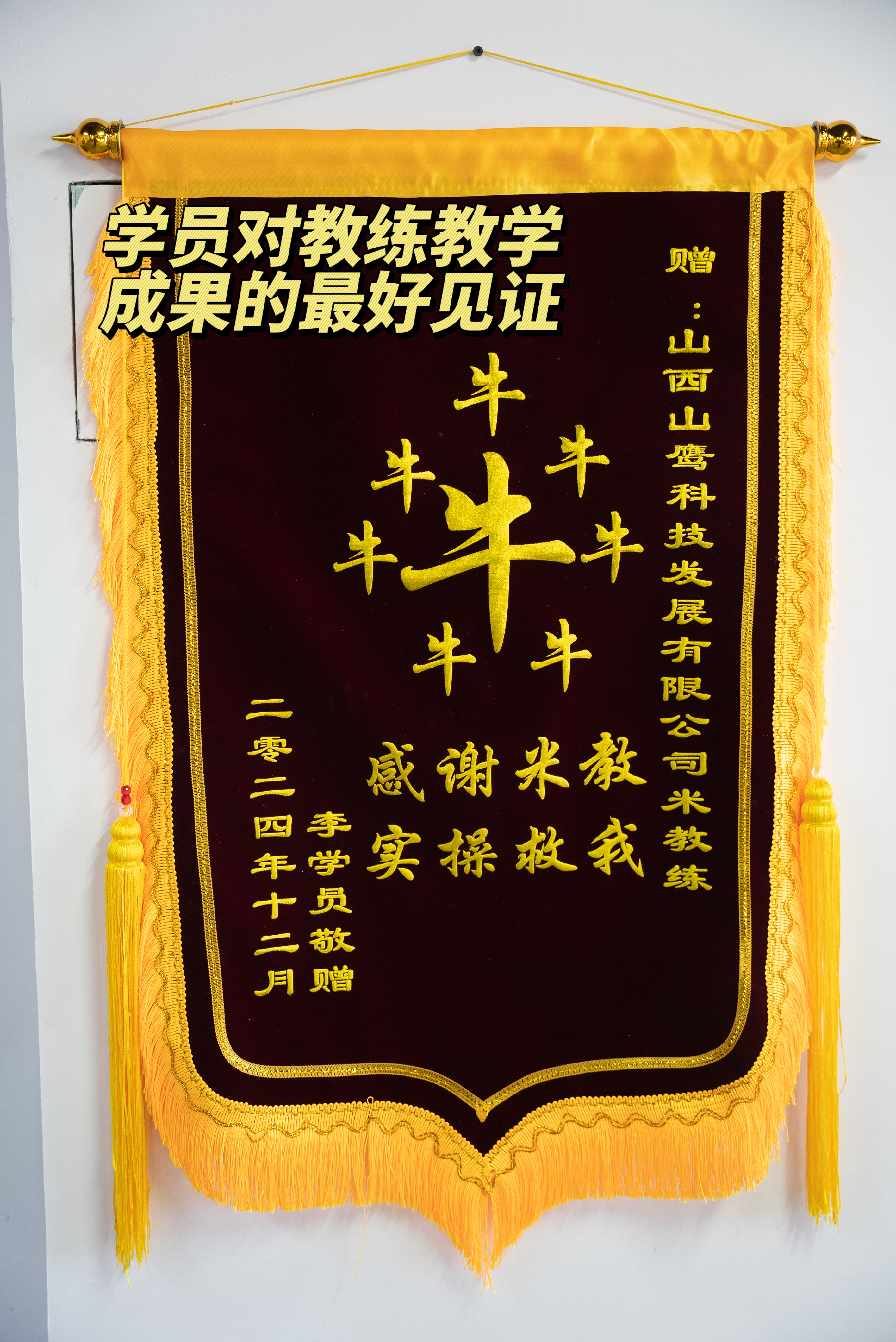 学员锦旗